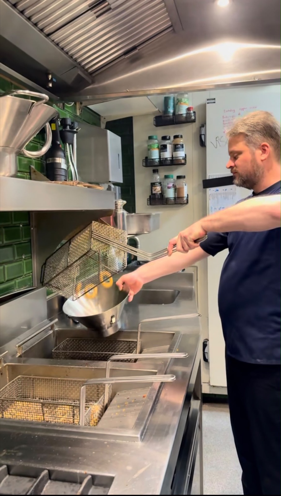 In de keuken